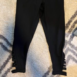 Zella High Waist Cutout Leggings 1x Black